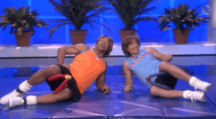 Jimmy Fallon & Dwayne Johnson's Workout Videos - Infinte Labs