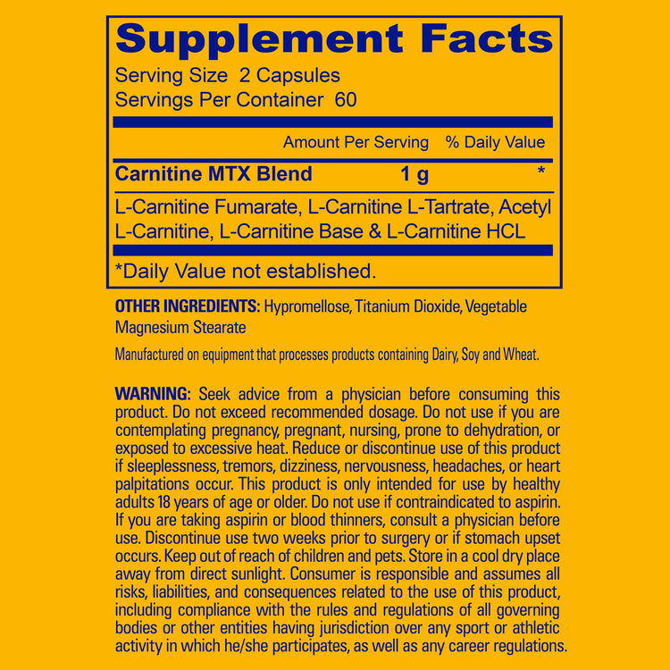 Carnitine MTX Facts