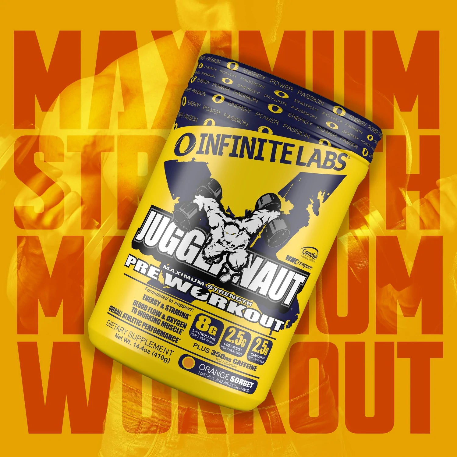 Juggernaut r hp pre workout supplement - Infinite Labs