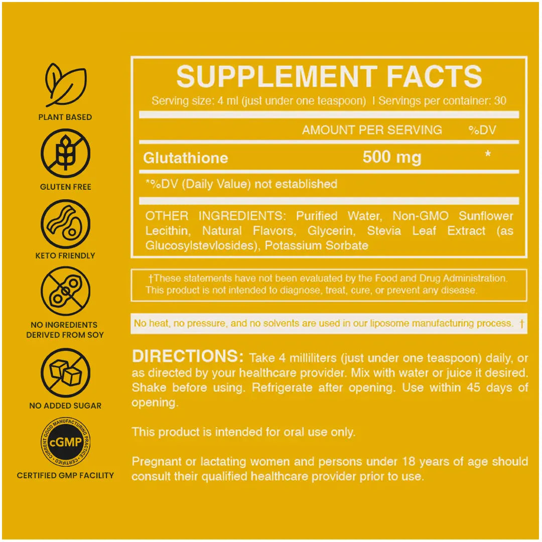 Liposomal GLUTATHIONE+